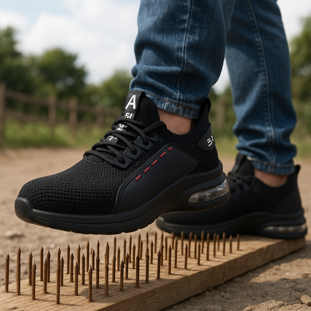 ALTER Skyddsskor – Oömma Arbetsskor med Ståltåhätta och Halksäker Sula för Både Kvinnor och Män