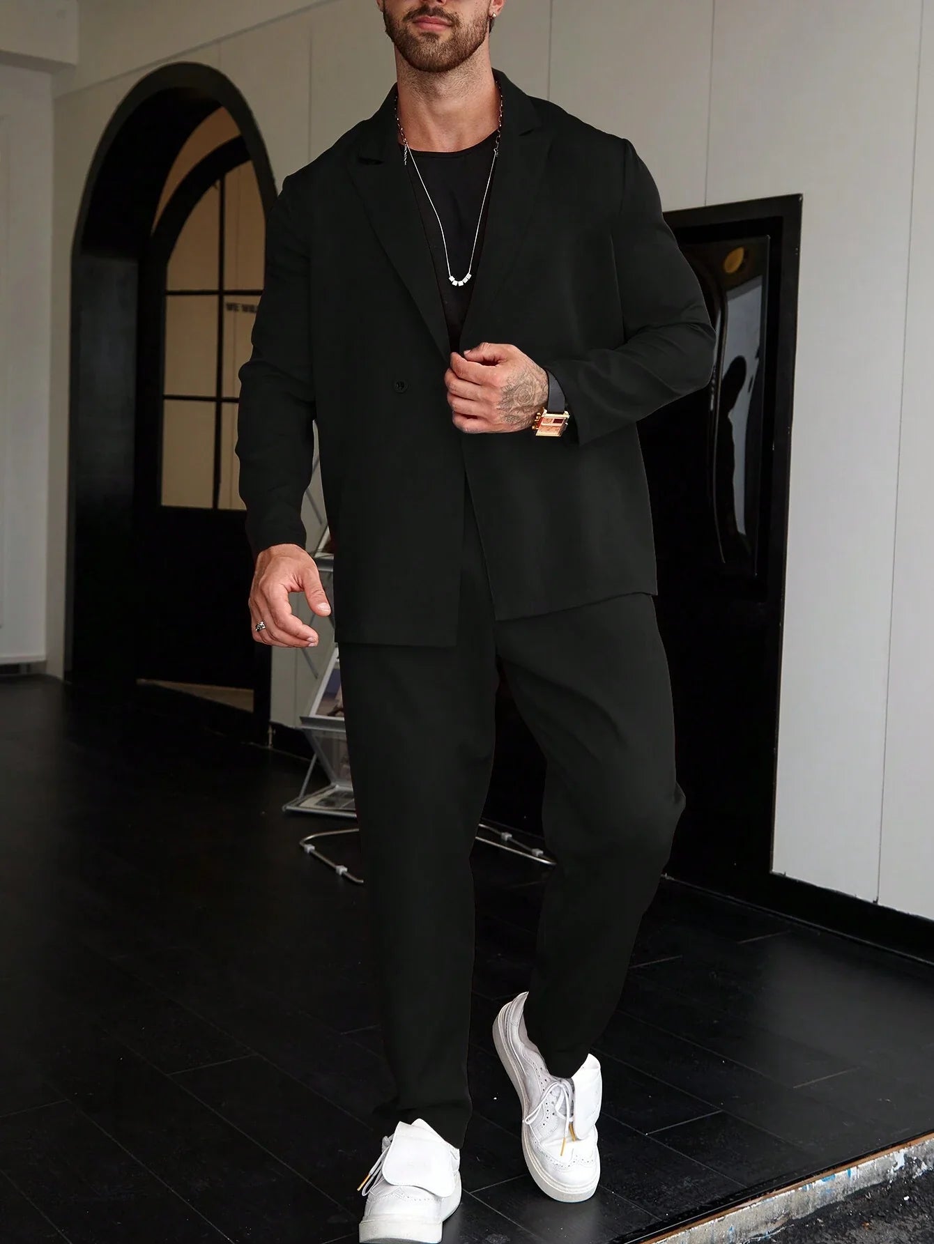 Nivaro | Men’s Two-Piece Blazer and Trousers Set