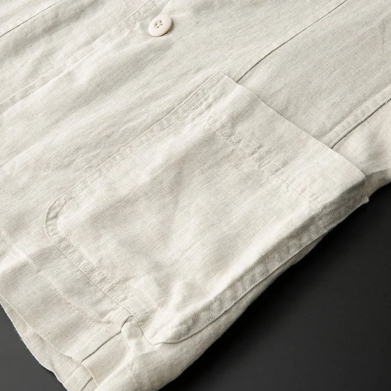 Enzo Conti Luxe Linnekavaj – Herrarnas Lättvikts Skräddarsydd Kavaj