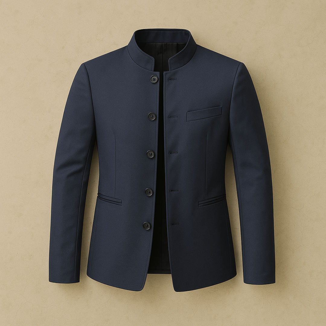 Lars – Elegant Raised Men Collar Button Blazer