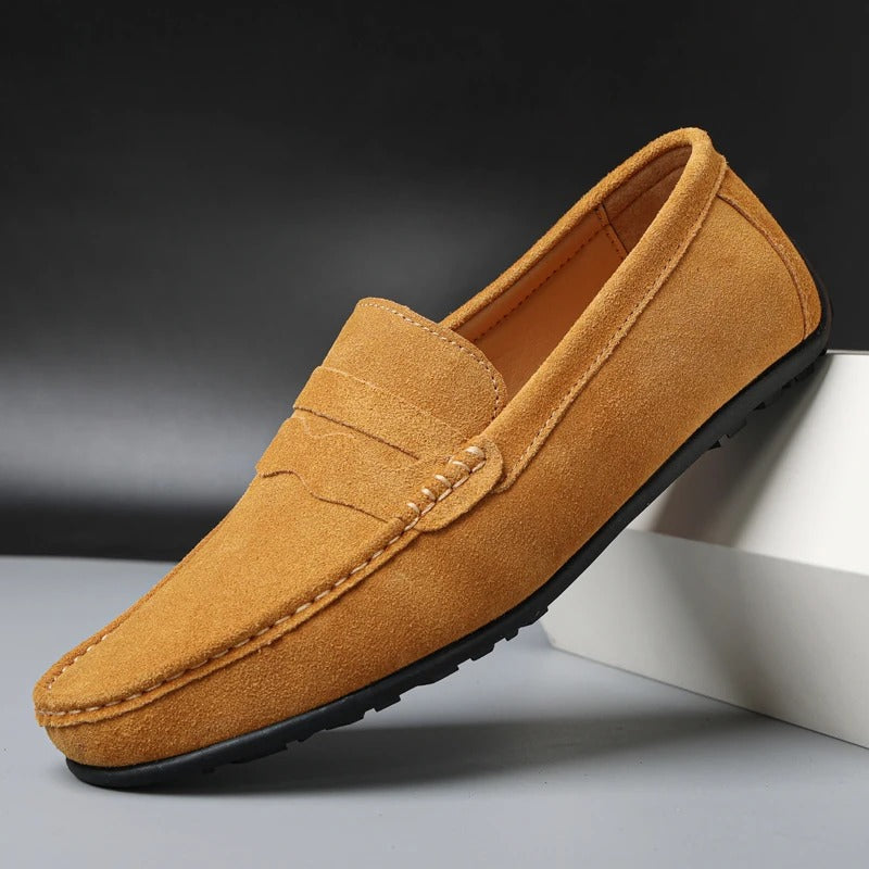 Men Suede Classic Loafers Elegant Soft