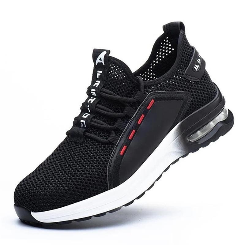 Ultra-Lampa Andningsbara Arbetskor med Stålhätta – Halkfria Skyddsskor med Bekvämlighet för Hela Dagen