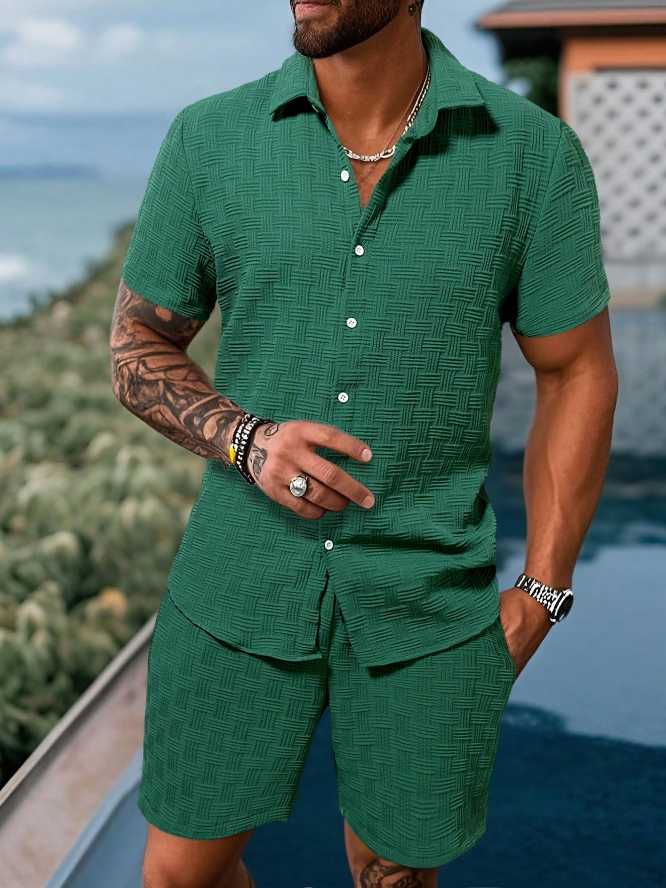 Vero – Men's Summer Set with Shirt and Shorts | Lampweight 2-Piece Outfit