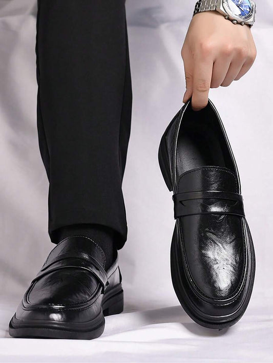 Herrskor mjuka att dra på – Retro vardagsskor halkfria loafers | Stilfulla skor för varje dag