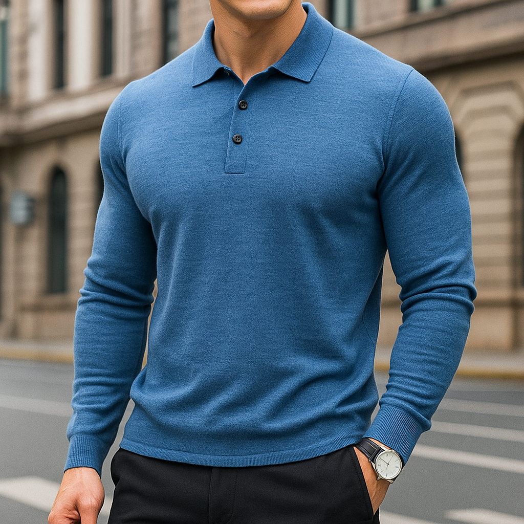 Men’s Merino Wool Polo – Luxury Soft Knit Shirt | Breathable, Warm & Timeless Style