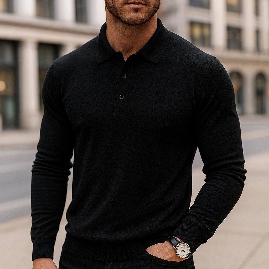 Men’s Merino Wool Polo – Luxury Soft Knit Shirt | Breathable, Warm & Timeless Style