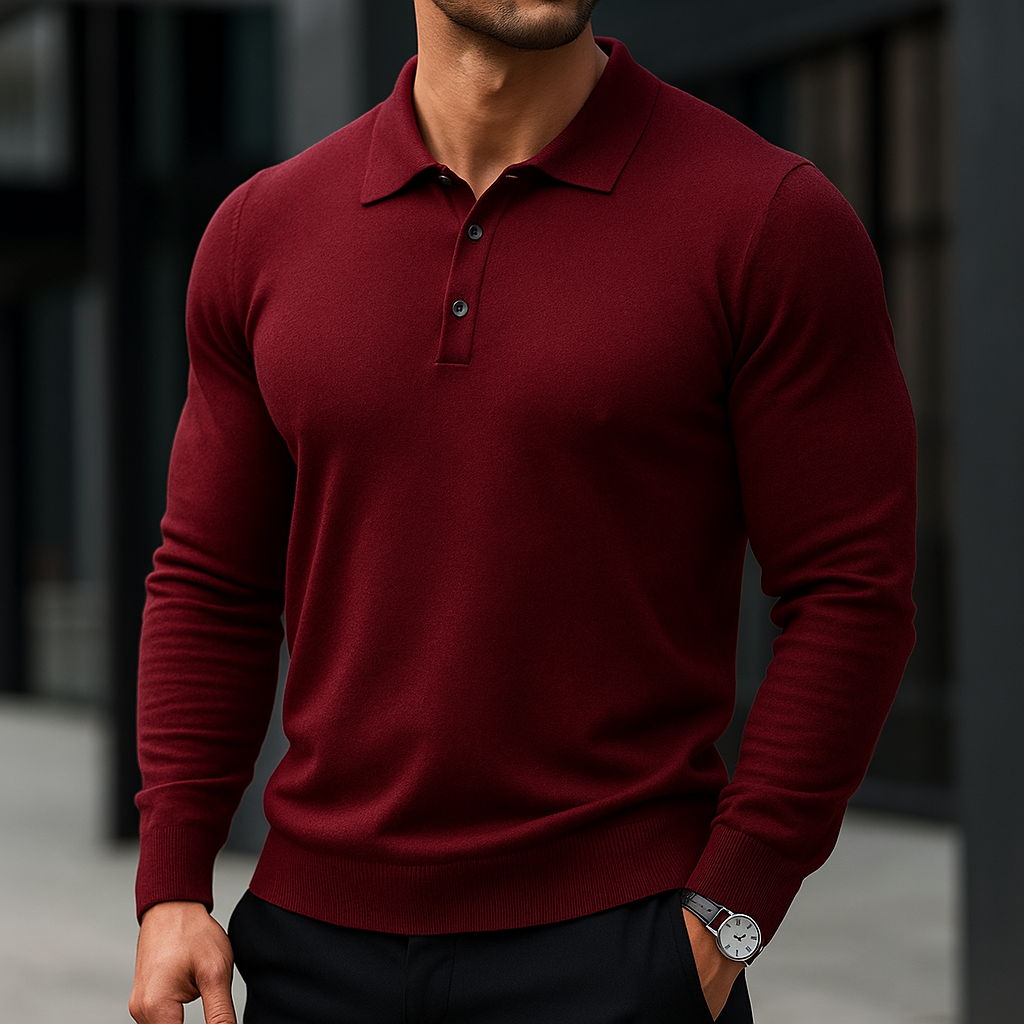 Men’s Merino Wool Polo – Luxury Soft Knit Shirt | Breathable, Warm & Timeless Style