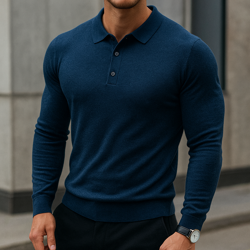 Men’s Merino Wool Polo – Luxury Soft Knit Shirt | Breathable, Warm & Timeless Style