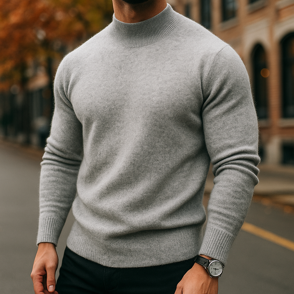 Merino Wool Turtleneck Sweater – Men’s Luxury Soft Knit | Warm