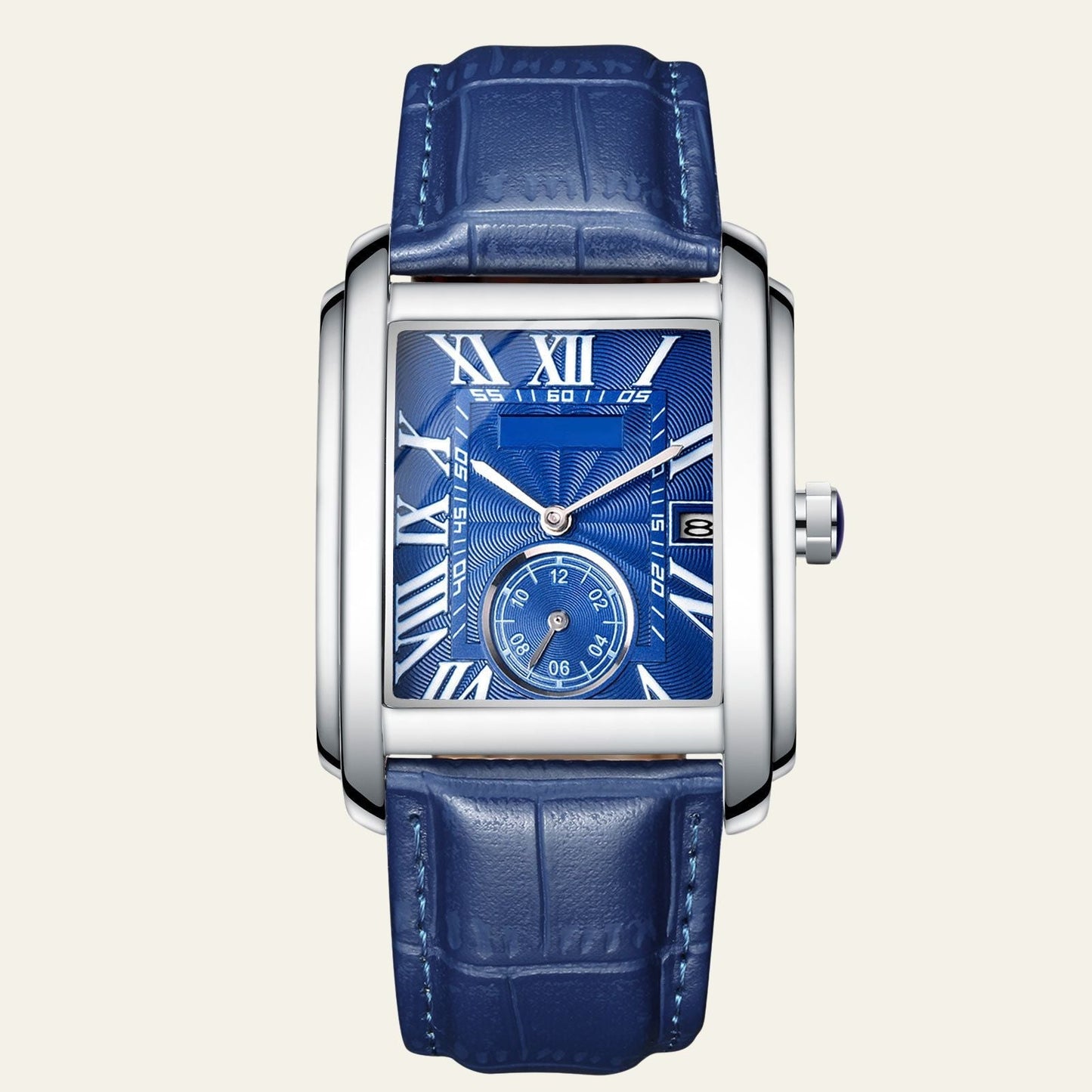 Verona Deco vintage klocka med läderrem