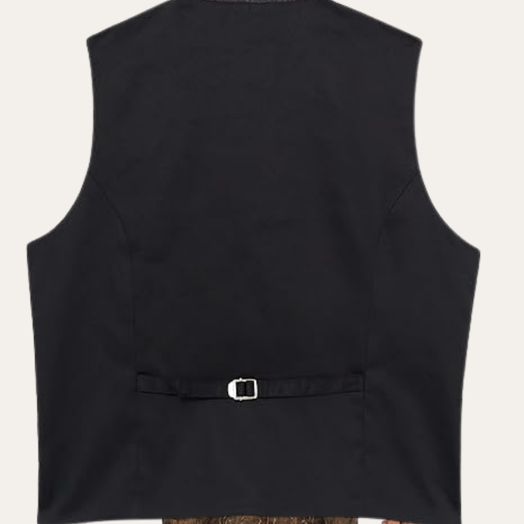 Men’s Traditional Wool Blend Vest – Classic Bavarian Waistcoat | Heritage Trachten Style