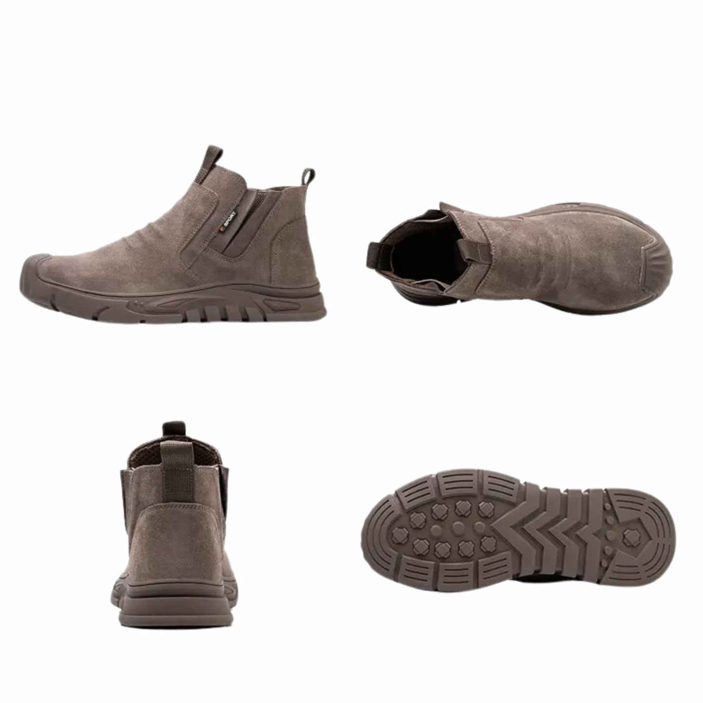 Arbetsskor för män med stålhätta – hållbara skyddsskor med halksäker sula