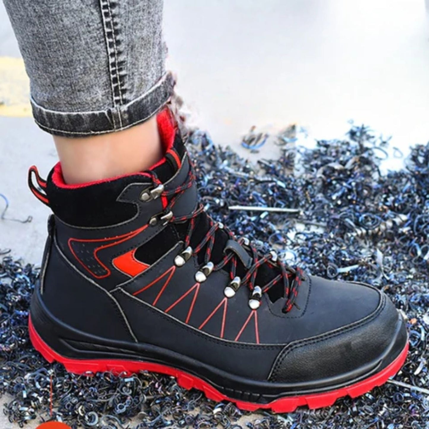 Tucson vattentäta skyddsstövlar – herrskyddsstövlar med ståltå och halksäker sula