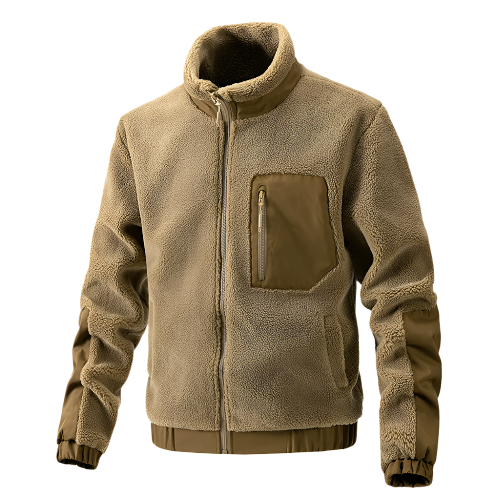 Men’s Exterior Fleece Zipper Jacket – Zip-Up