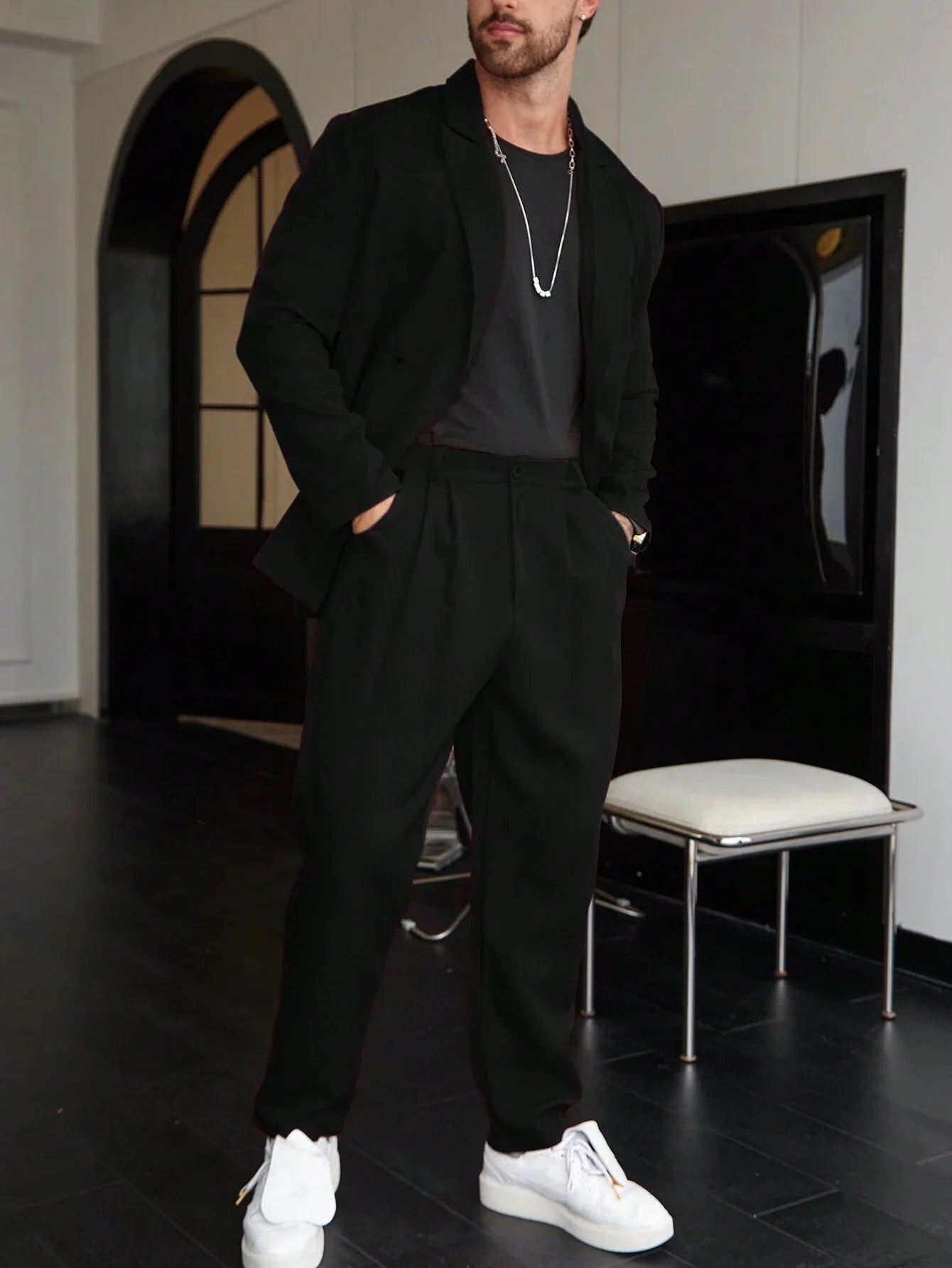 Nivaro | Men’s Two-Piece Blazer and Trousers Set