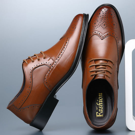 Lucas | Elegant Men Lampweight Leather Dress Shoes