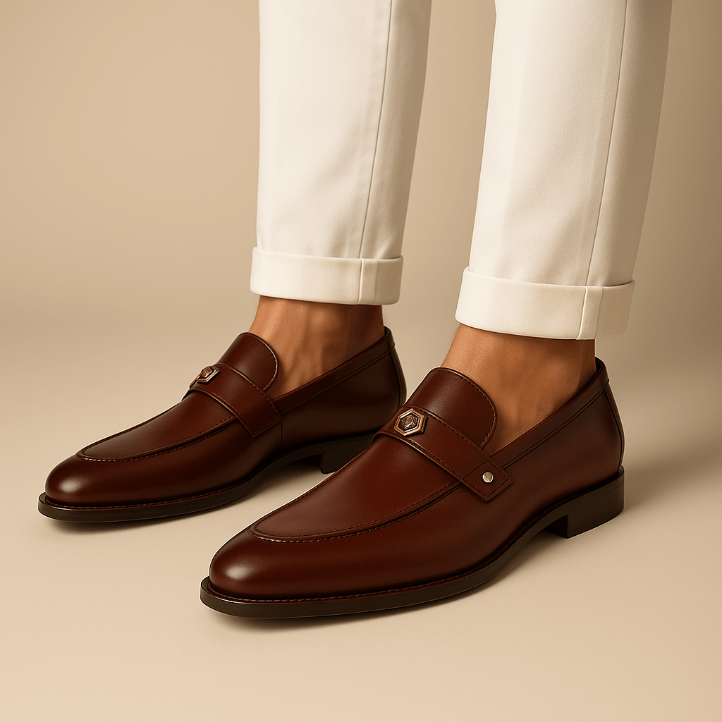 Giviny | Clean Cut Leather Men All Season Loafers