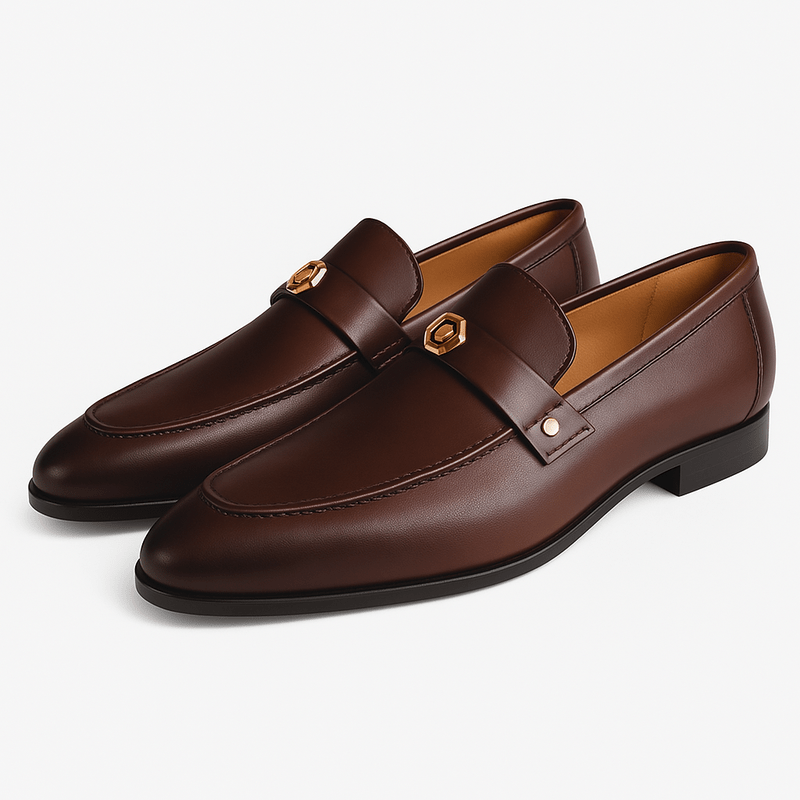 Giviny | Clean Cut Leather Men All Season Loafers