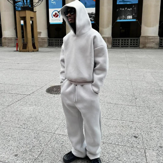 Herrarnas Stadsdress – Tvådelat Joggingset med Dragkedjejacka och Byxor