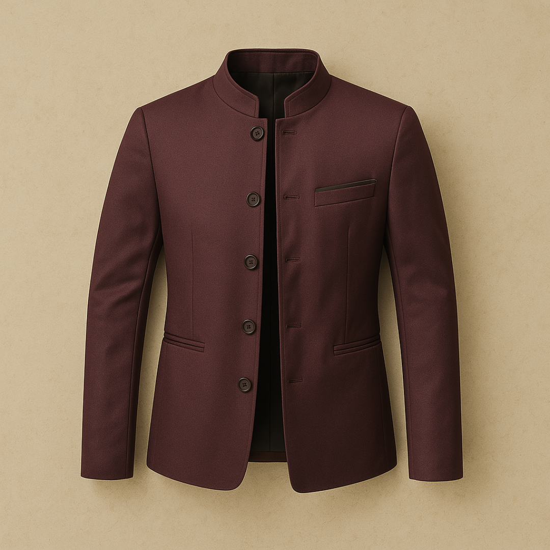 Lars – Elegant Raised Men Collar Button Blazer