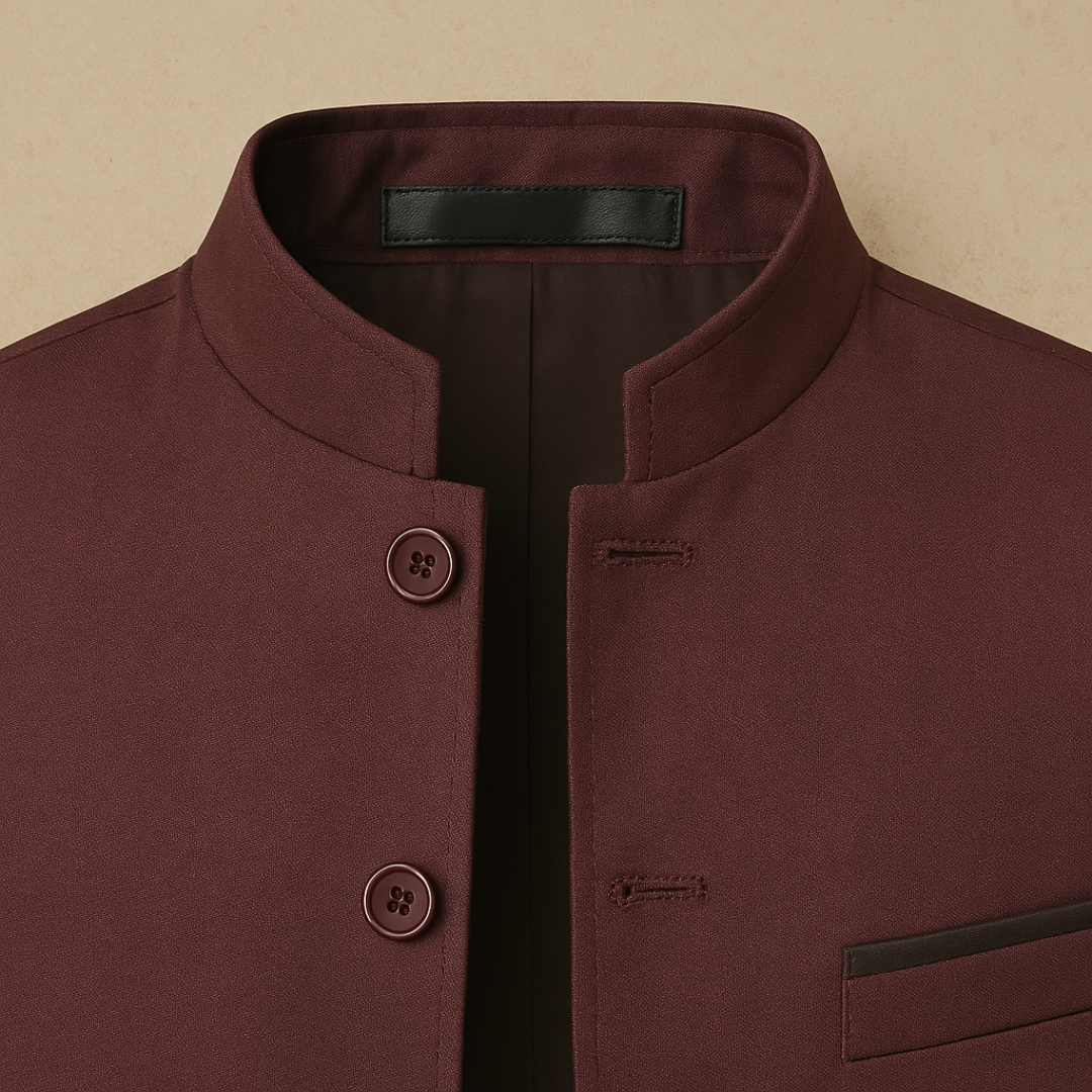 Lars – Elegant Raised Men Collar Button Blazer