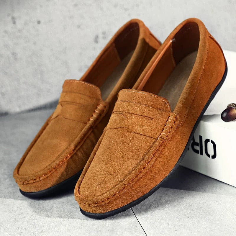 Men Suede Classic Loafers Elegant Soft