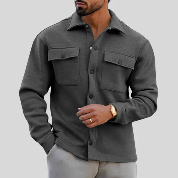 James Herrkavaj med knappar – Klassisk skräddarsydd jacka | Snygg vardagsstil