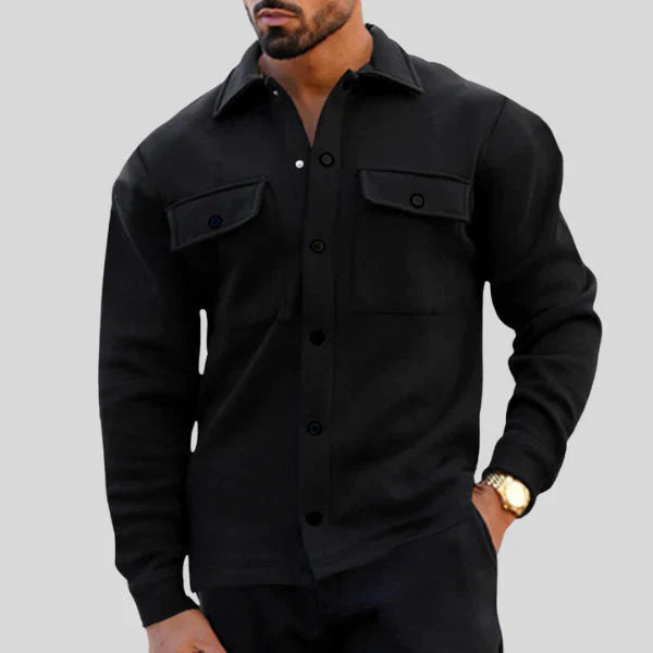 James Herrkavaj med knappar – Klassisk skräddarsydd jacka | Snygg vardagsstil