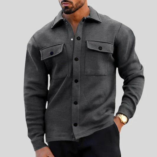 James Herrkavaj med knappar – Klassisk skräddarsydd jacka | Snygg vardagsstil