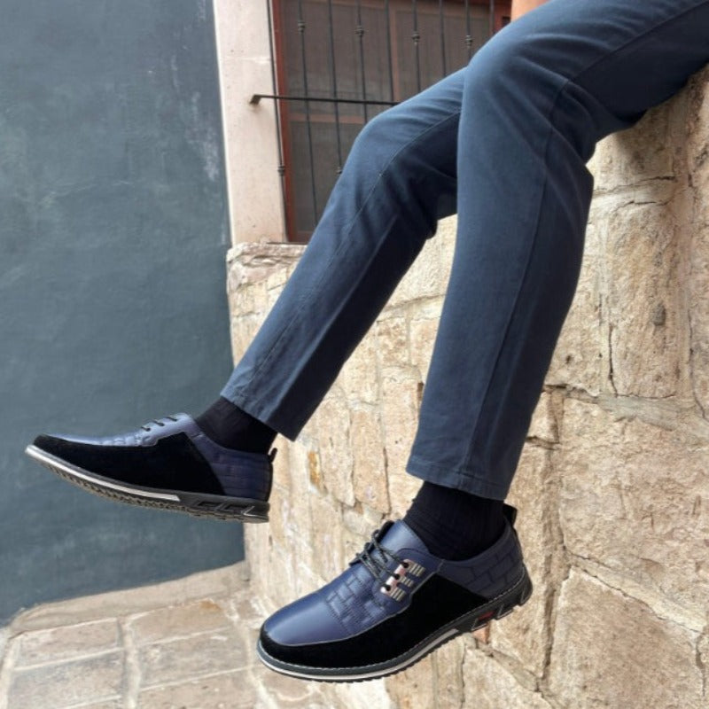 Ortopediska läderskor för herrar halkfria