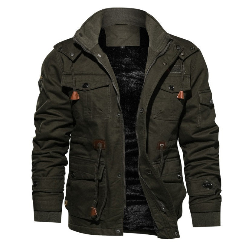 Men’s Tactical Military Winter Jacket – Durable Exterior Coat