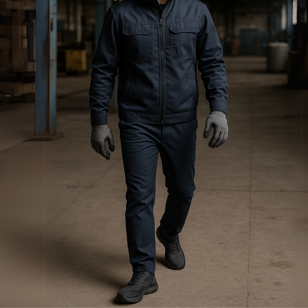 Men’s Lampweight Safety Shoes – Steel Toe Work Sneakers with Slip-Resistant Sole