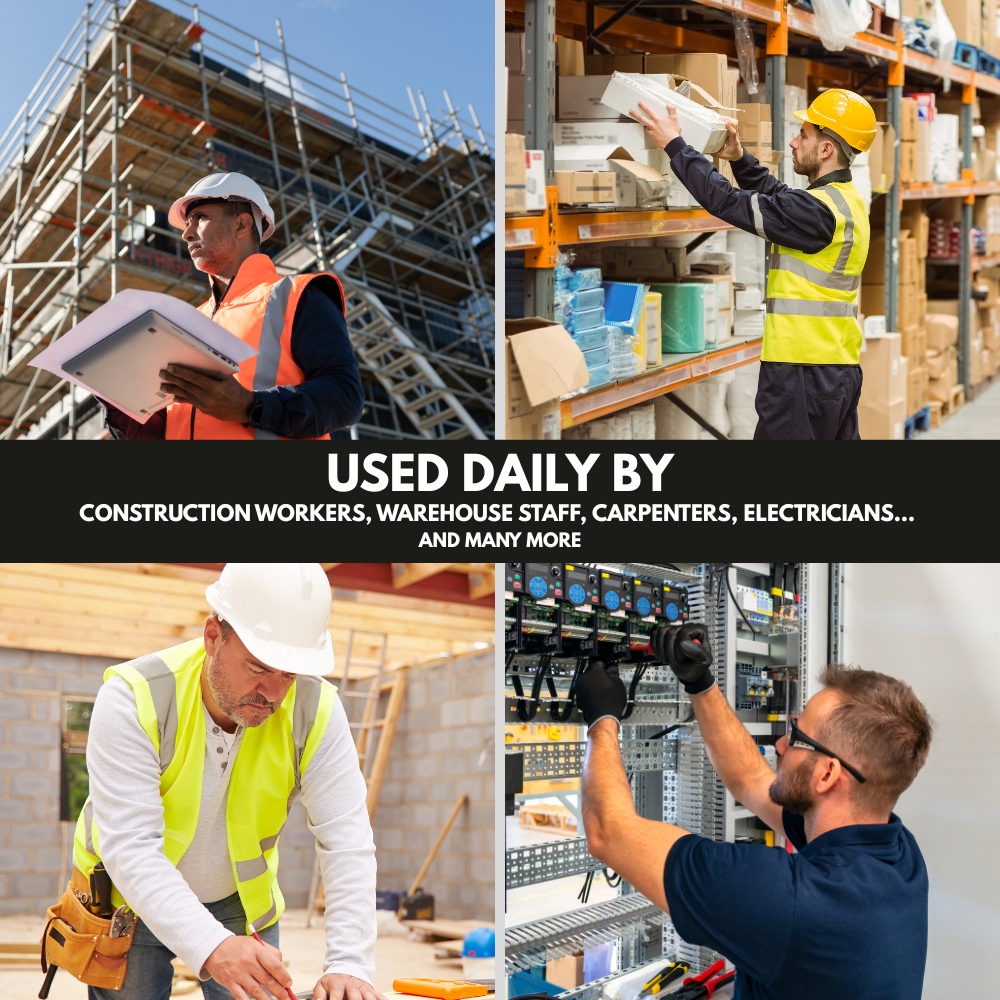 Men’s Lampweight Safety Shoes – Steel Toe Work Sneakers with Slip-Resistant Sole