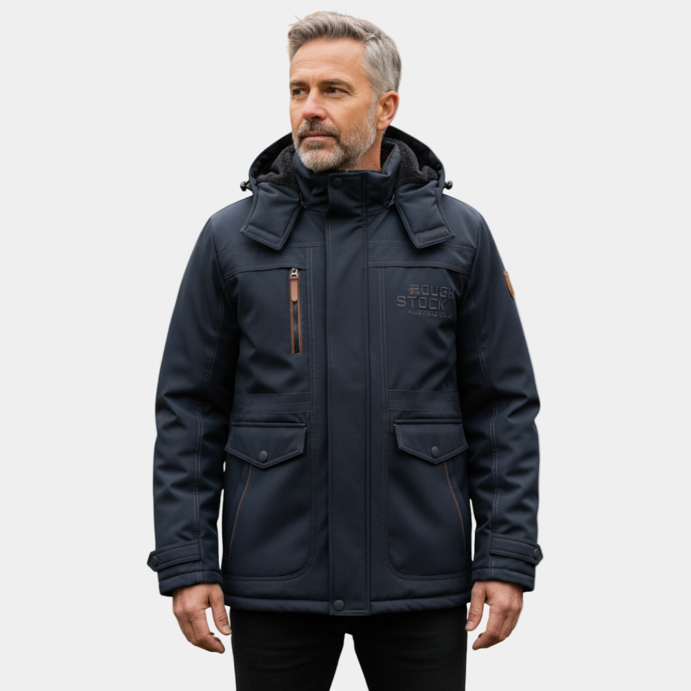 Men’s Padded Winter Jacket with Hood – Warm, Comfortable & Functional