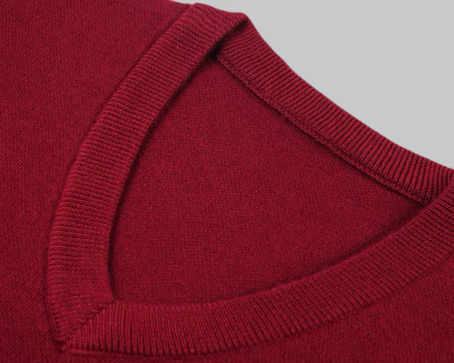 Brent Men’s Classic V-Neck Sleeveless Vest – Essential Knit Layer