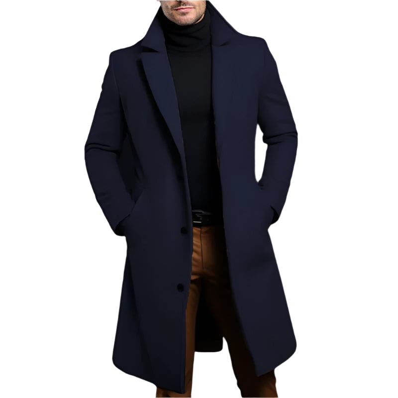 The Langley Mid Trench Length Coat for Men