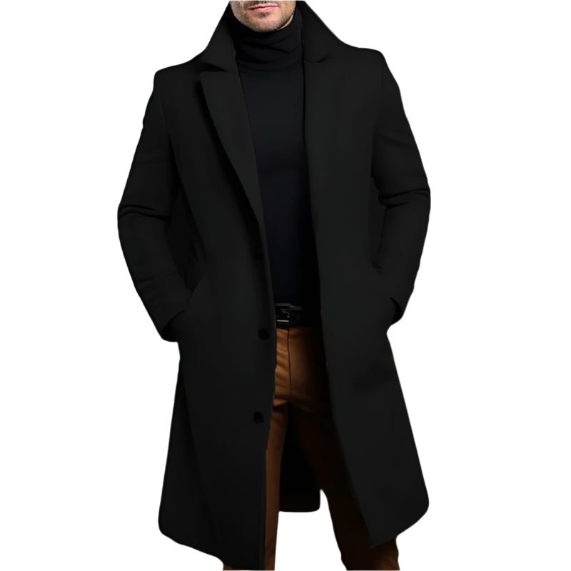 The Langley Mid Trench Length Coat for Men