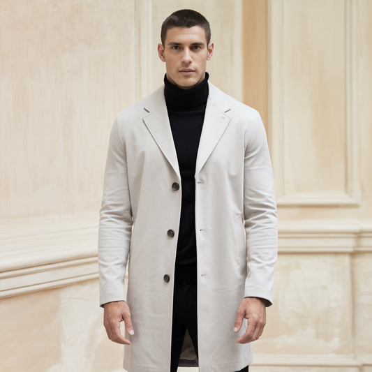 Kirk | Lång bomullskappa – Elegant vardagsrock för dagligt och formellt bruk