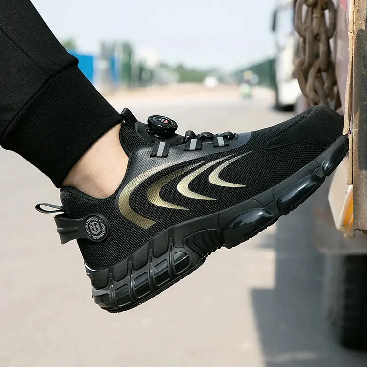Steel Toe Safety Shoes Exterior Non-slip Sole Sports Work Shoes