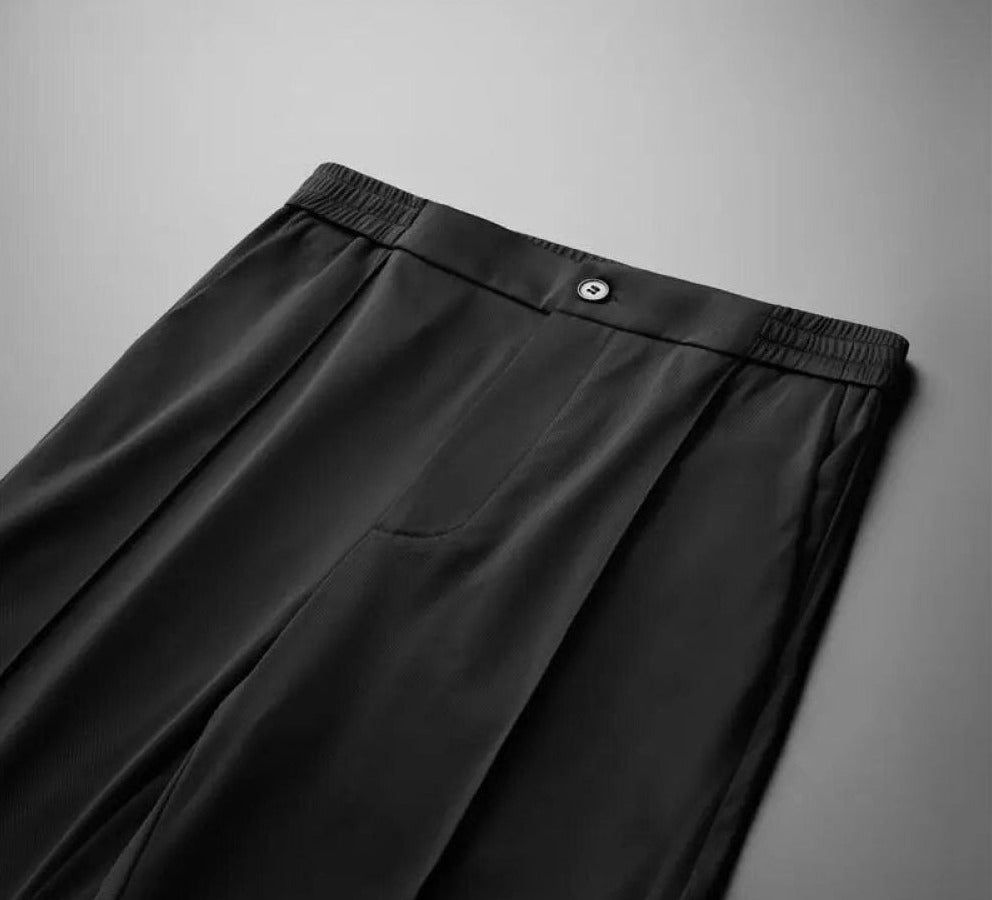 Herrars lyxiga tvådelade pikétröja och byxor set – stilfullt, bekvämt och mångsidigt