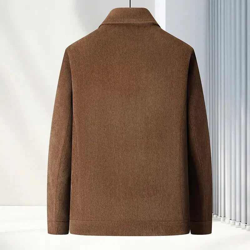 Men’s Belmonte Zipper Jacket – Casual Woven Lampweight Layer