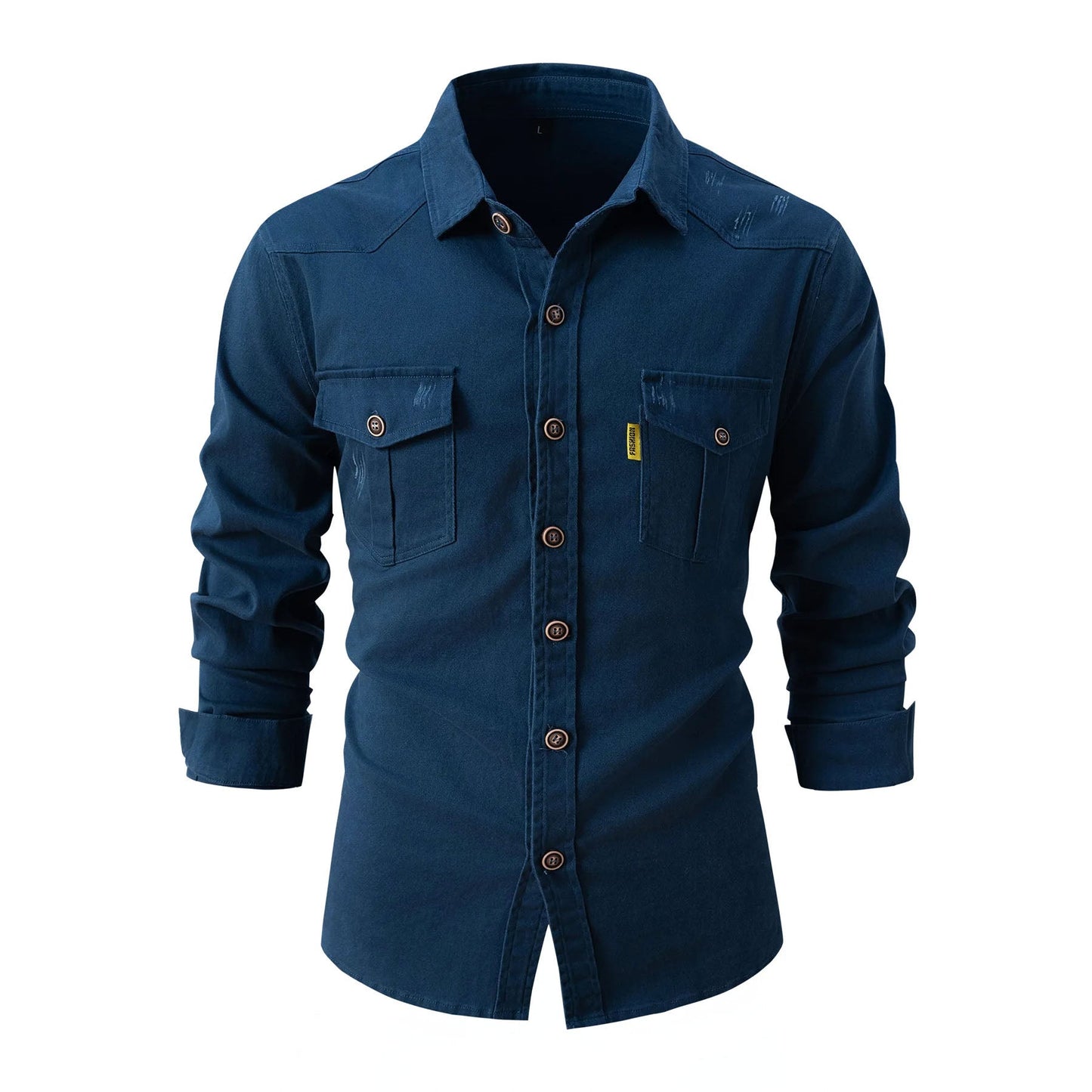 Premier Washed Cotton Shirt – Men’s Soft Casual Button-Up