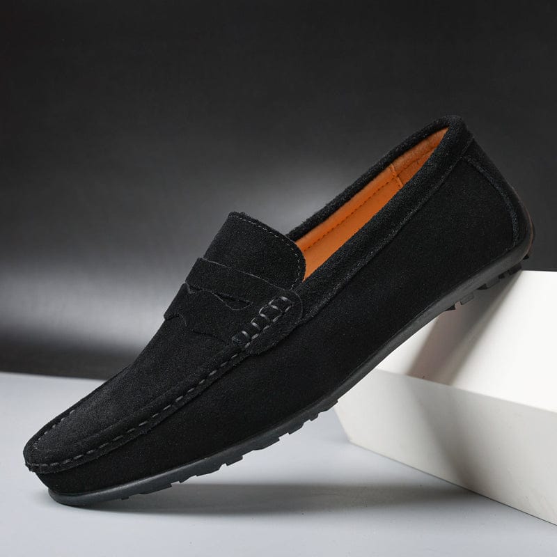 Men Suede Classic Loafers Elegant Soft