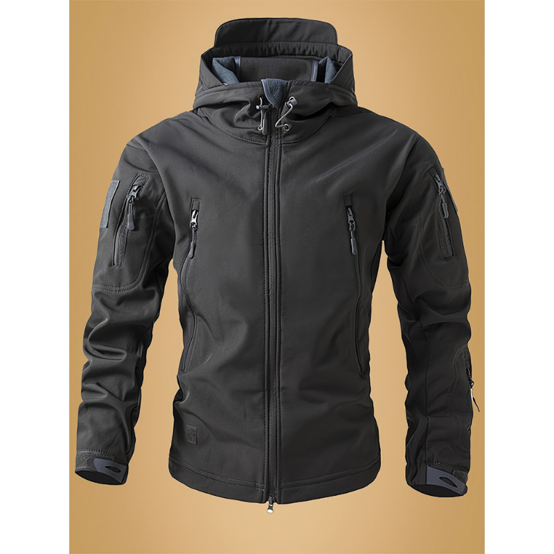 Men’s Tactical Winter Softshell Jacket Windbreaker – Warm Lined Exterior Coat