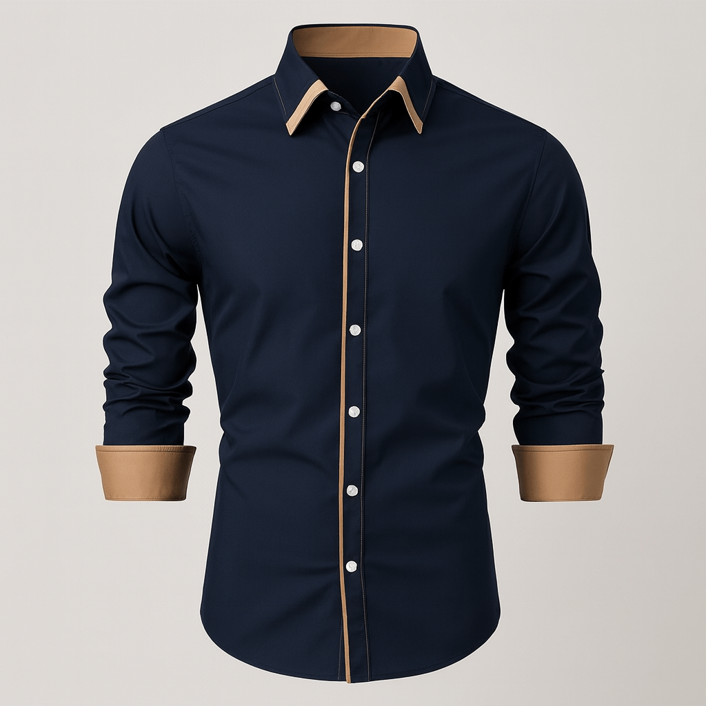 Mens Button Stretch Classy Blouse
