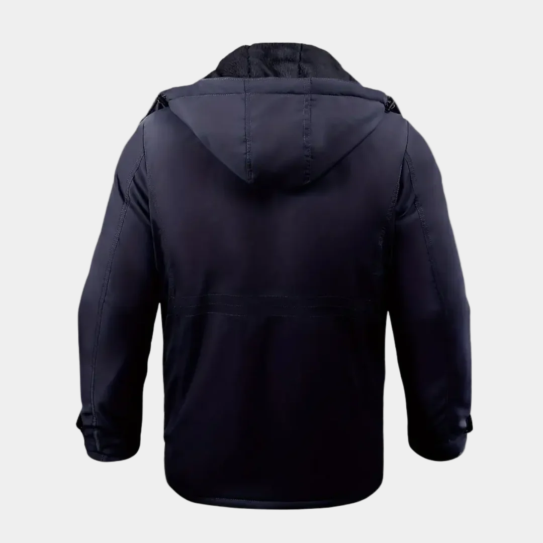 Men’s Padded Winter Jacket with Hood – Warm, Comfortable & Functional