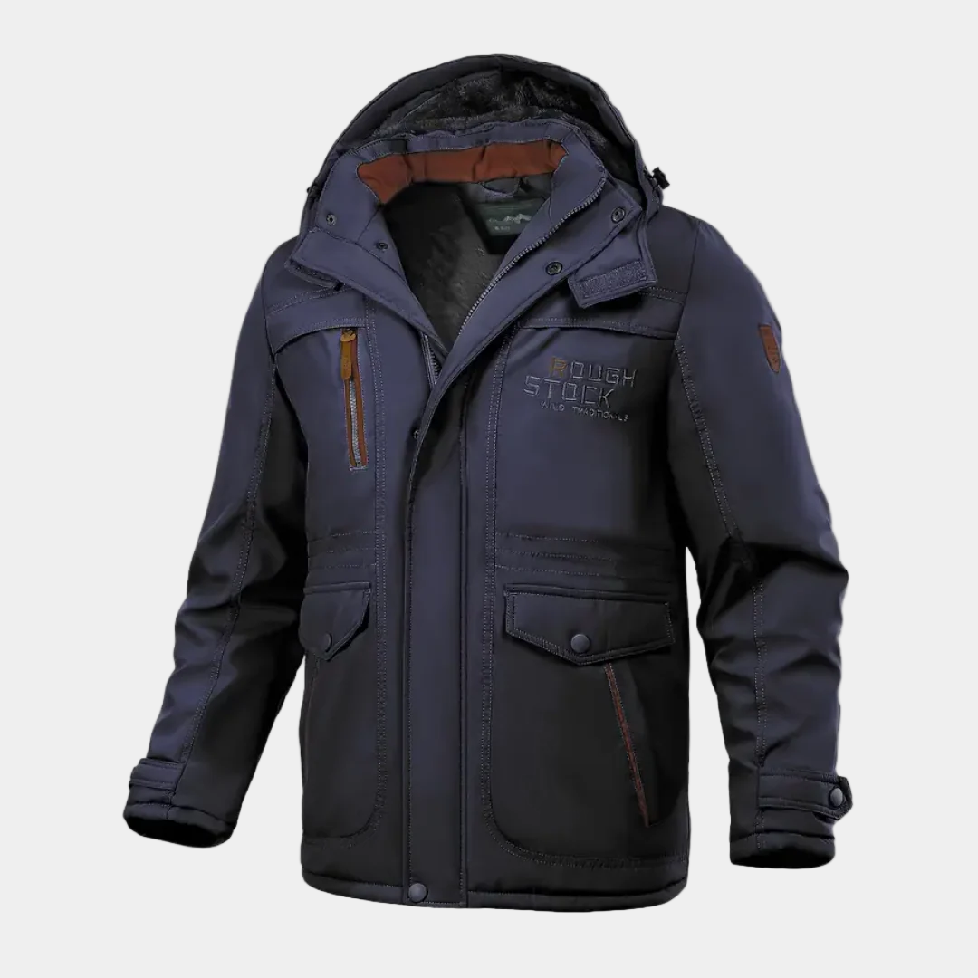 Men’s Padded Winter Jacket with Hood – Warm, Comfortable & Functional