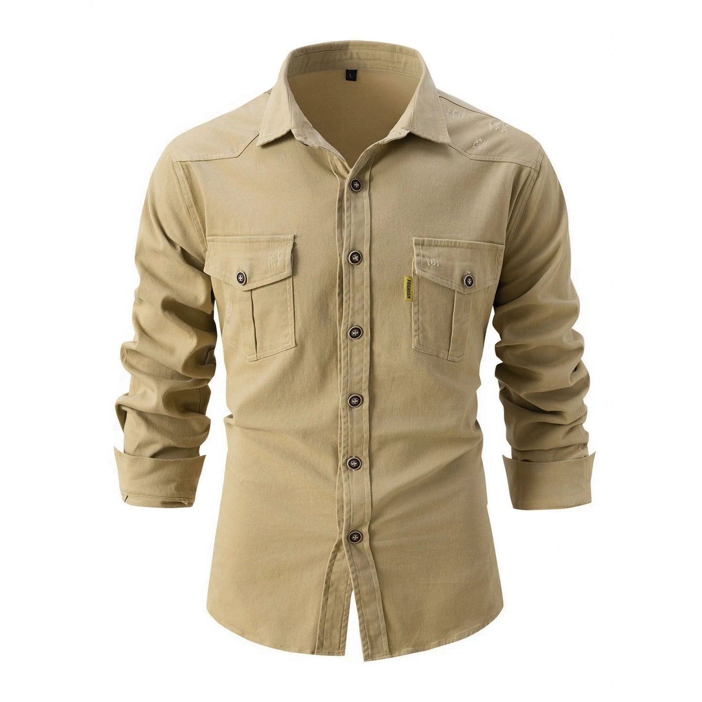 Premier Washed Cotton Shirt – Men’s Soft Casual Button-Up