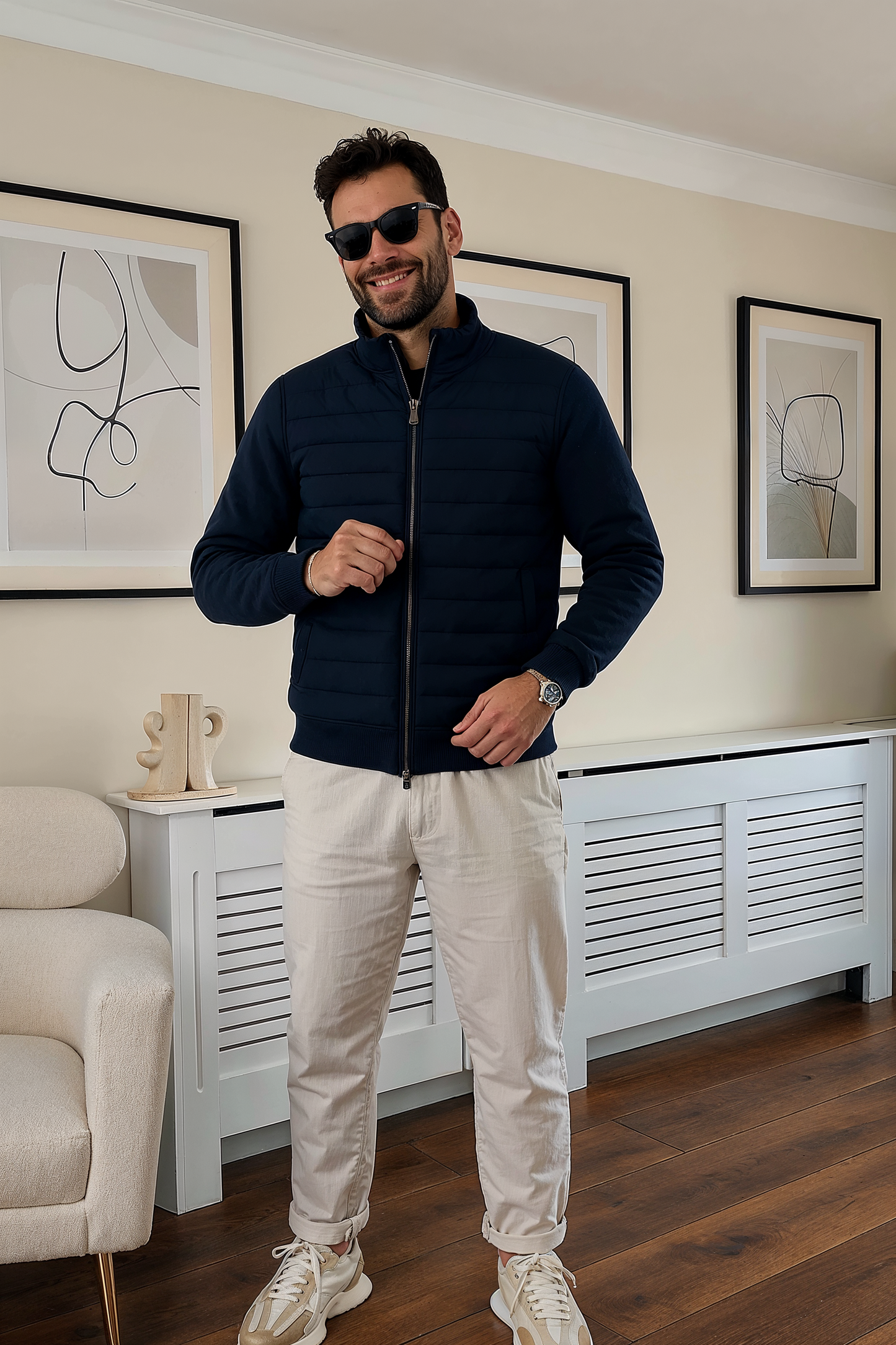 Gael | Men’s Casual Bomber Jacket – Lampweight Zip-Up Outerwear