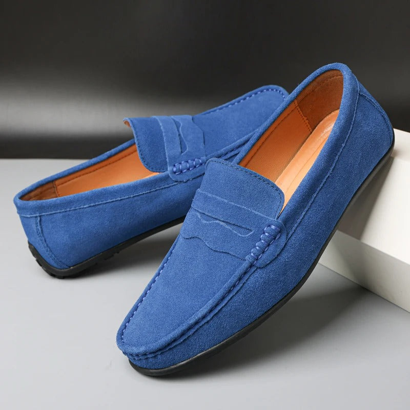 Men Suede Classic Loafers Elegant Soft
